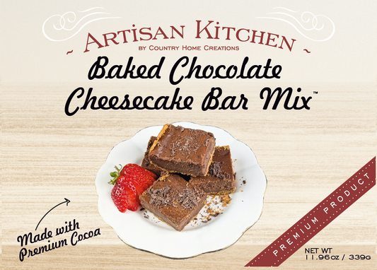 Artisan Kitchen Baked Chocolate Cheesecake Bars Mix SAMPLE
