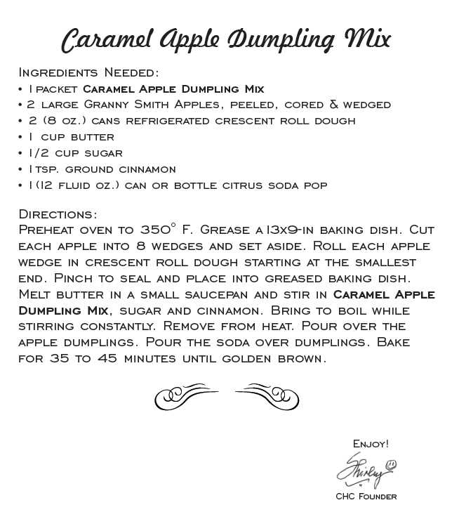 Artisan Kitchen - Caramel Apple Dumplings Mix (Dozen) NEW RELEASE