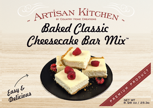 Artisan Kitchen Baked Classic Cheesecake Bars  Mix SAMPLE