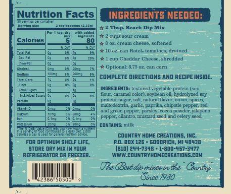 Coastal Kitchen - Beach Dip Mix (Dozen)