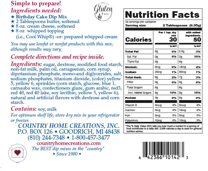 Birthday Cake Dip Mix - Sample