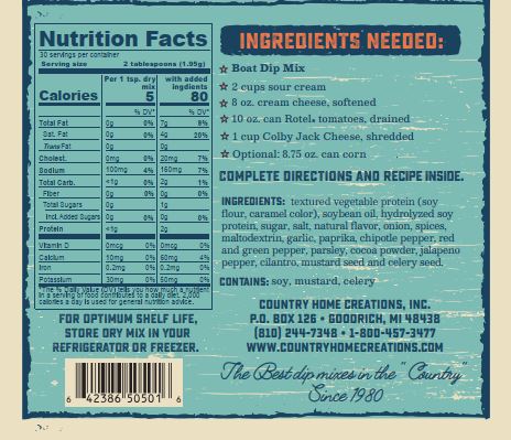 Coastal Kitchen - Boat Dip Mix SAMPLE