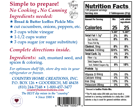 Bread & Butter IceBox Pickle Mix  - Sample