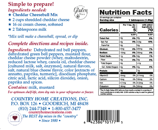 Cheddar Cheeseball Mix (Dozen)