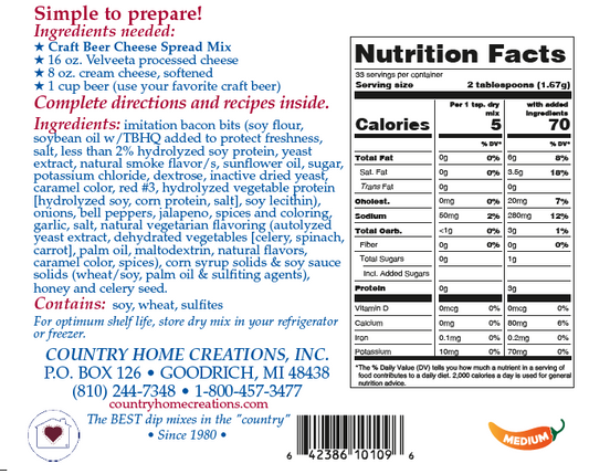 Craft Beer Cheese Spread Mix (Dozen)
