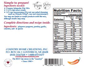 Creamy Jalapeño Dip Mix - Sample