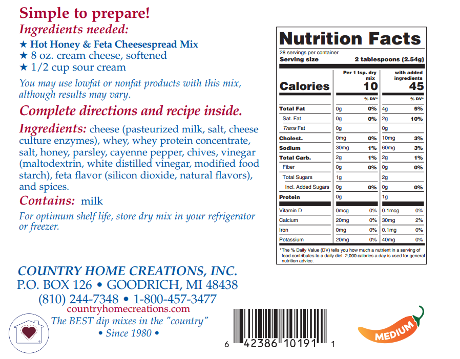 Hot Honey & Feta Cheesespread Mix (Dozen)