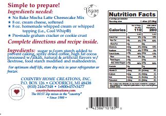 No Bake Mocha Latte Cheesecake Mix - Sample