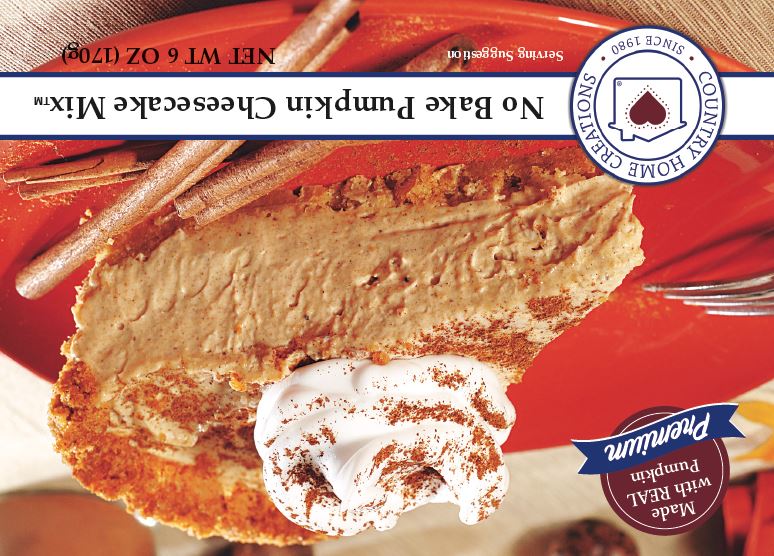 No Bake Pumpkin Cheesecake Mix (1/2 Dozen)