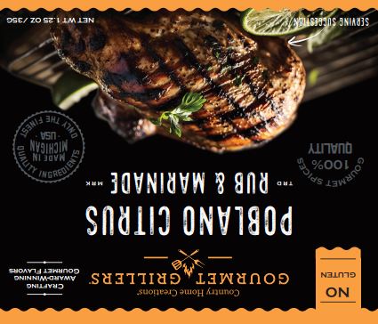 Gourmet Grillers Poblano Citrus Rub & Marinade MIx(Dozen)