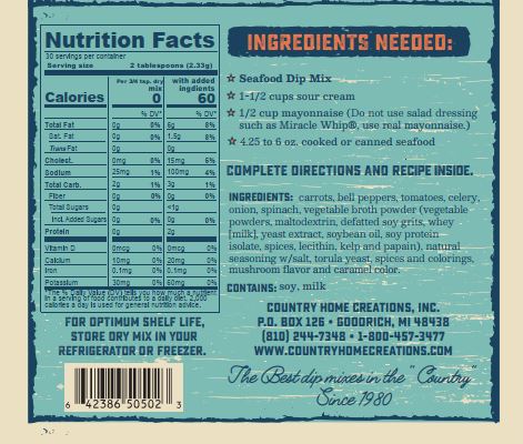 Coastal Kitchen Seafood Dip Mix SAMPLE