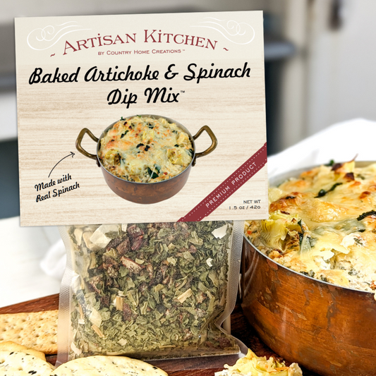 Artisan Kitchen Baked Artichoke & Spinach Dip Mix (Dozen)