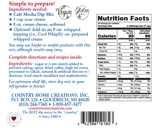 Cafe Mocha Dip Mix