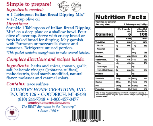Italian Bread Dipping Mix (Dozen)