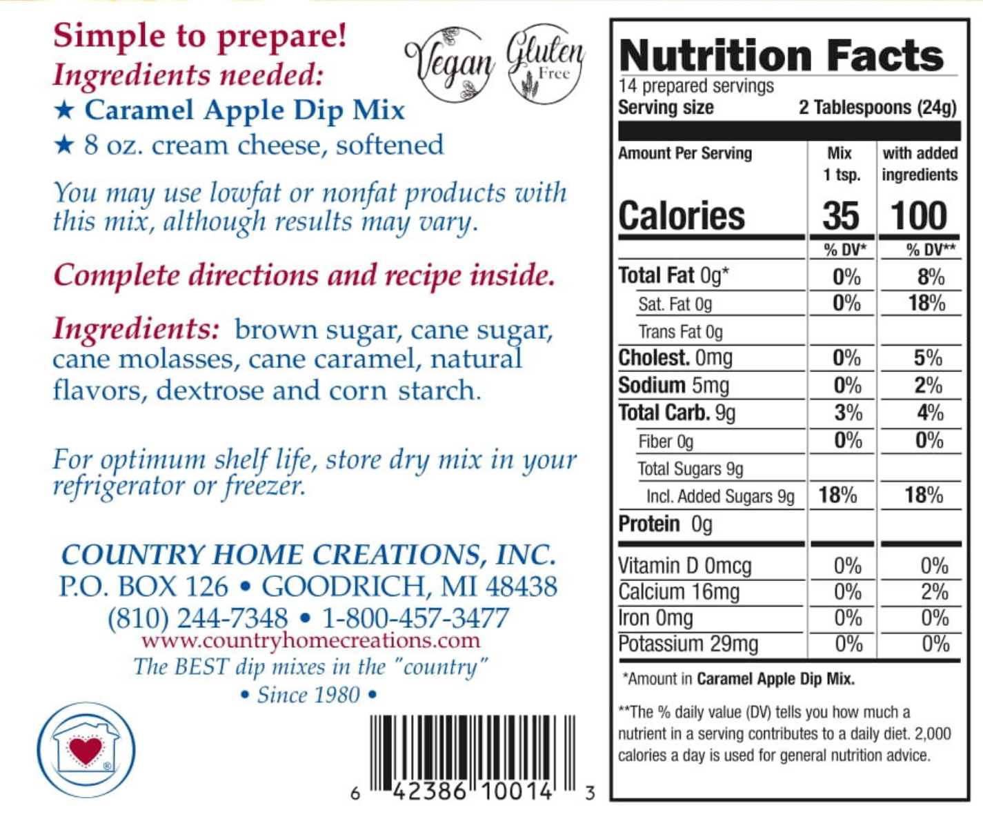 Caramel Apple Dip Mix (Dozen)