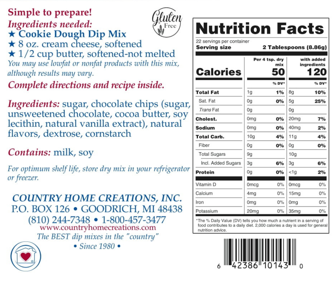 Cookie Dough Dip Mix - Sample