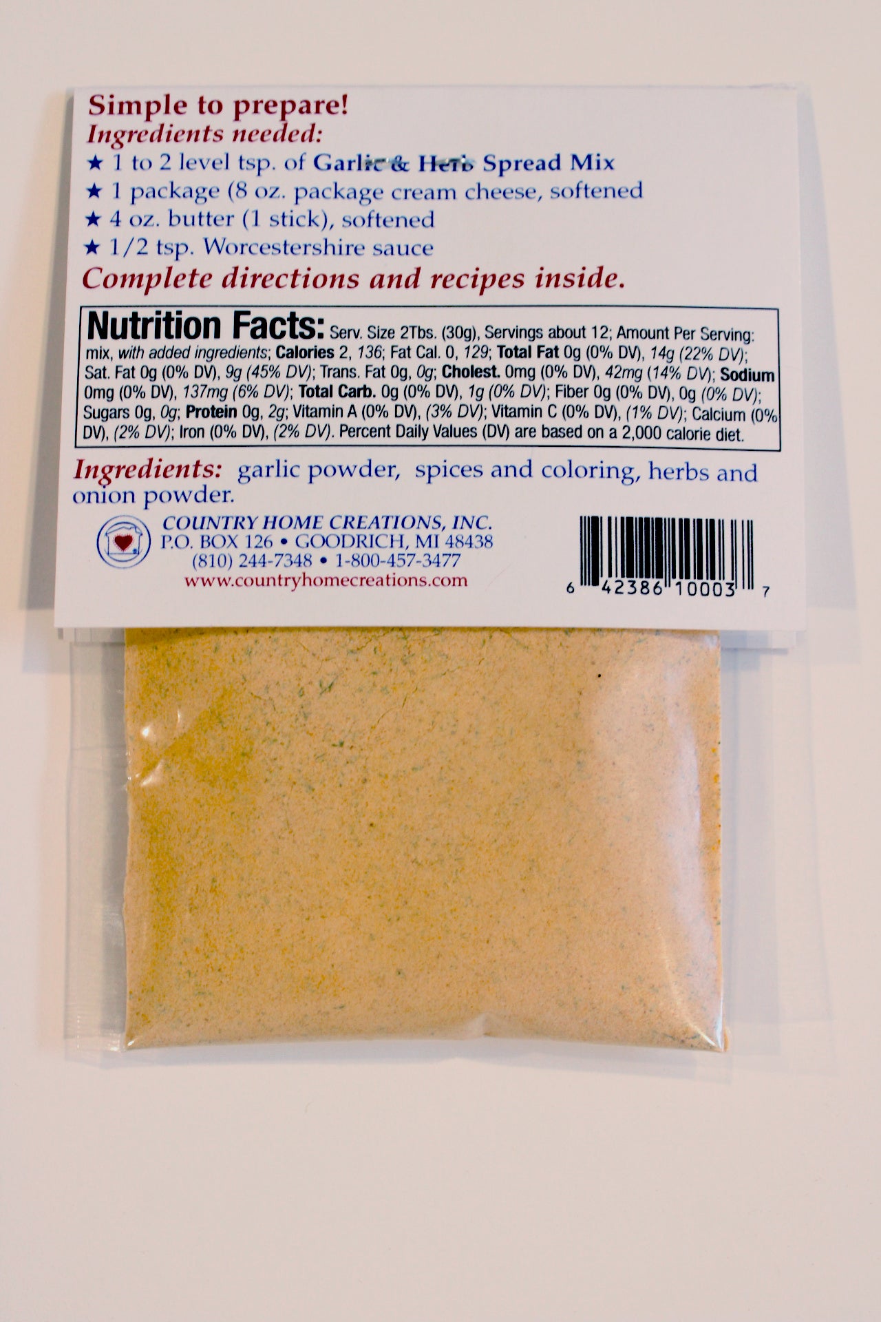 Mini Garlic & Herb Spread Mix (Dozen)