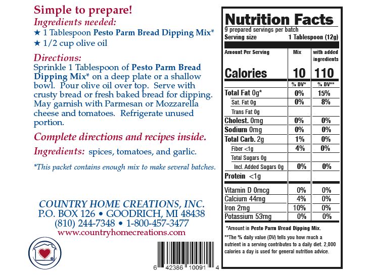 Pesto Parmesan Bread Dipping Mix (Dozen)