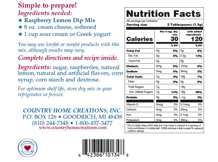 Raspberry Lemon Dip Mix (Dozen)