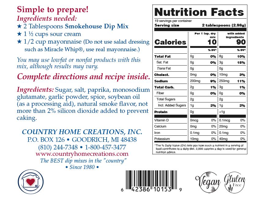 Smokehouse Dip Mix (Dozen)