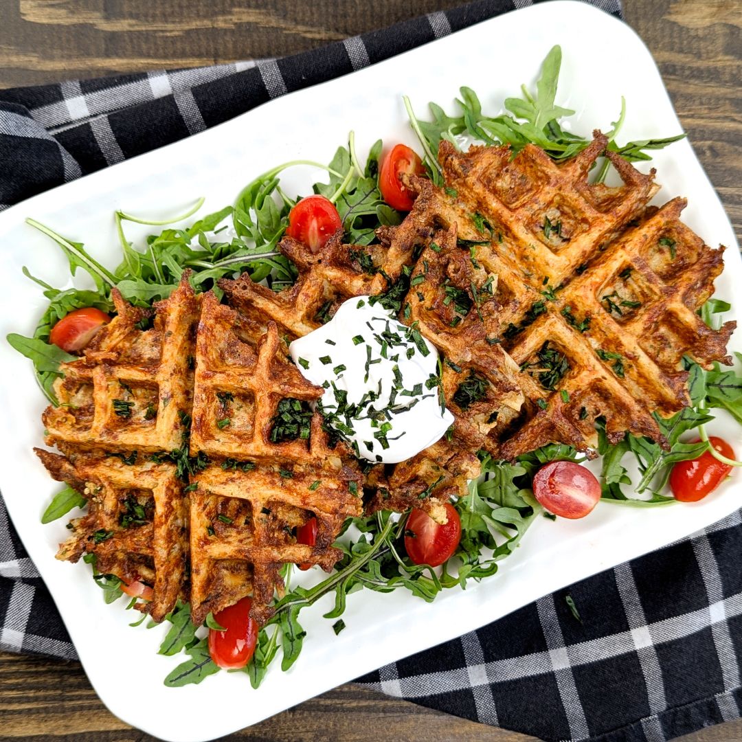 Bacon & Cheddar Hashbrown Waffles