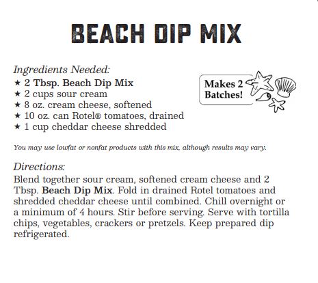 Coastal Kitchen - Beach Dip Mix (Dozen)