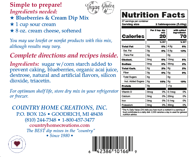 Blueberries & Cream Dip Mix (Dozen)