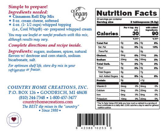 Cinnamon Roll Dip Mix - (Dozen) NEW RELEASE