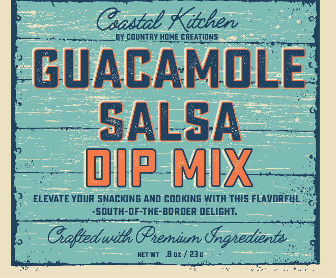 Coastal Kitchen Guacamole Salsa Mix-Sample