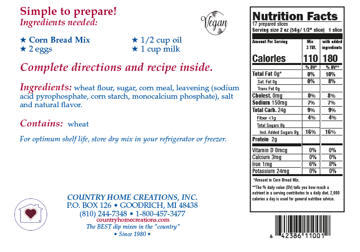 Corn Bread Mix (1/2 Dozen)