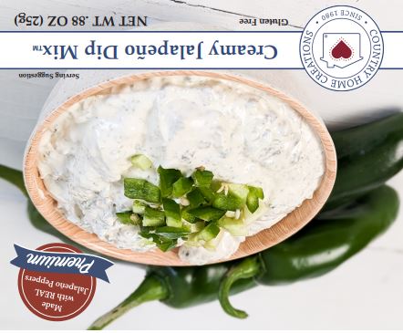 Creamy Jalapeño Dip Mix