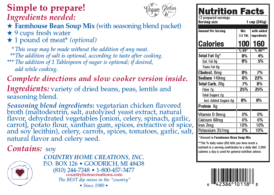 Farmhouse Bean Soup Mix - Sample