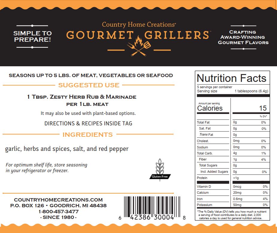 Gourmet Grillers Zesty Herb Rub & Marinade SAMPLE