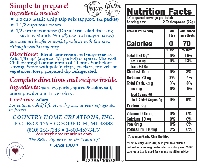 Garlic Chip Dip Mix-Sample NEW RELEASE