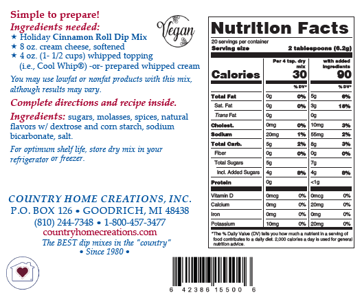 Holiday Cinnamon Roll Dip Mix - (Dozen) NEW RELEASE