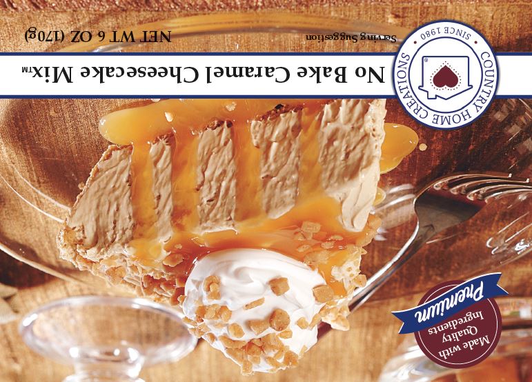 No Bake Caramel Cheesecake Mix (1/2 Dozen)