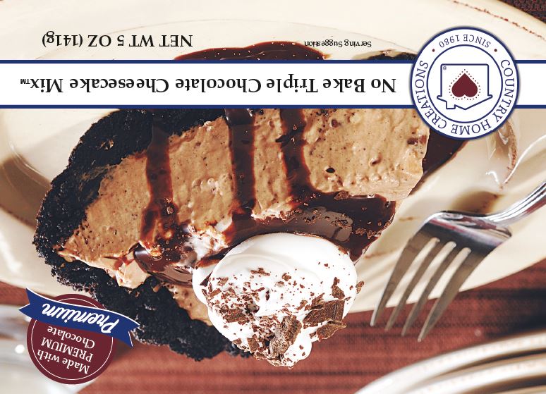 No Bake Triple Chocolate Cheesecake Mix (1/2 Dozen)