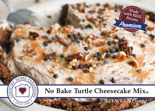 No Bake Turtle Cheesecake Mix (1/2 Dozen)