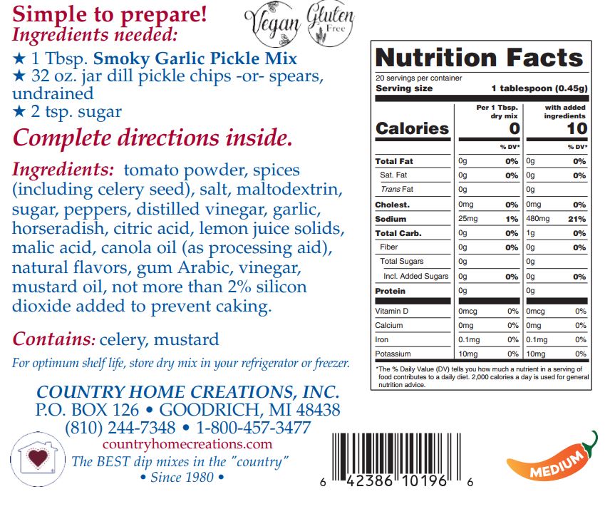 Smoky Garlic Pickle Mix (Dozen)