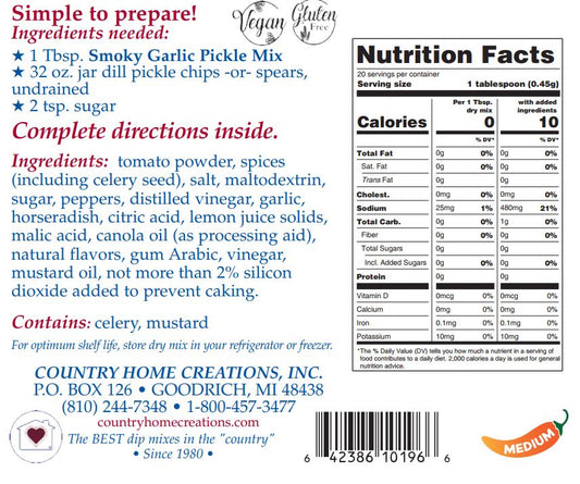 Smoky Garlic Pickle Mix (Dozen)