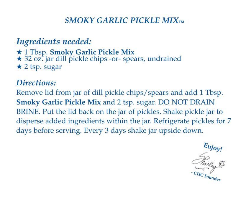 Smoky Garlic Pickle Mix (Dozen)