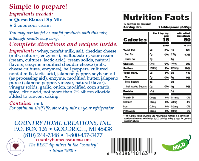Queso Blanco Dip Mix (Dozen)