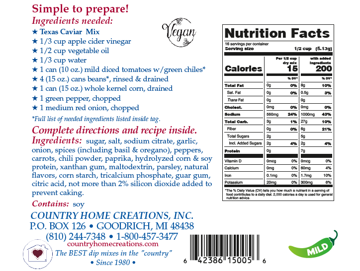 Texas Caviar Mix - Sample