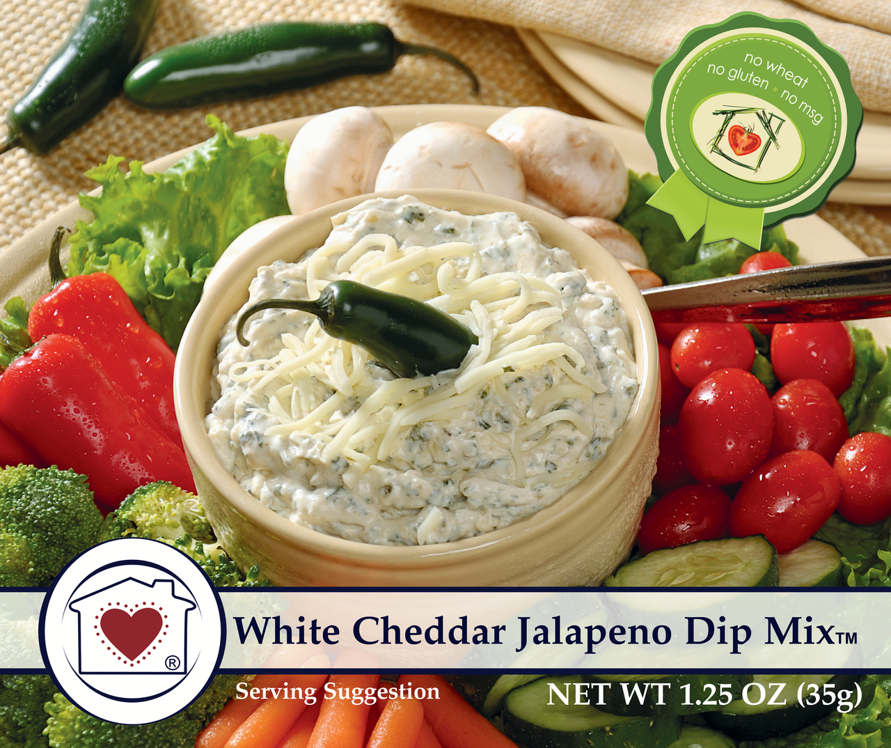 White Cheddar Jalapeno Dip Mix - Sample