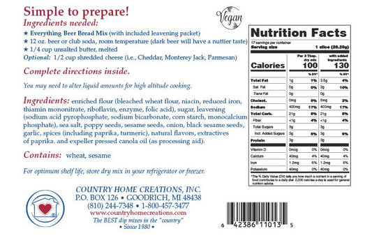 Everything Beer Bread Mix (1/2 Dozen)