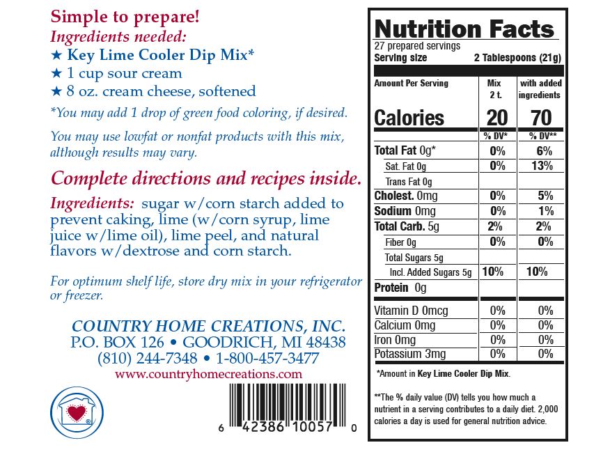 Key Lime Cooler Dip Mix - Sample