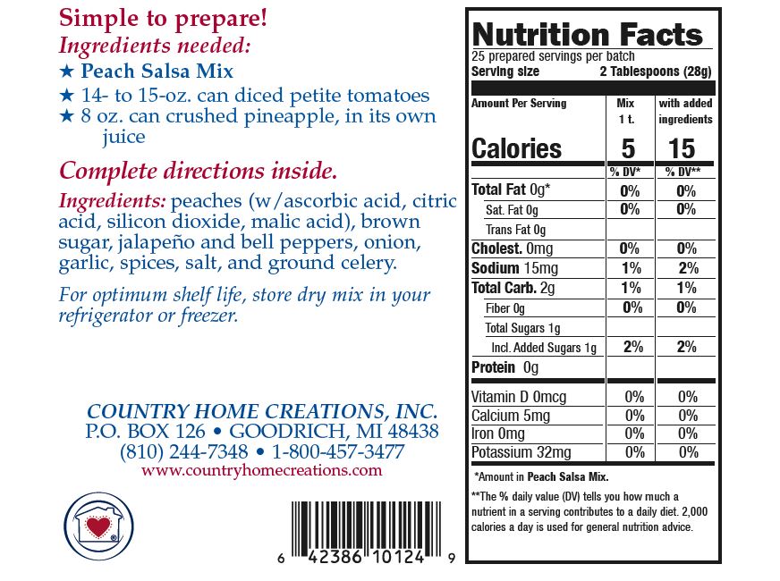 Peach Salsa Mix - Sample