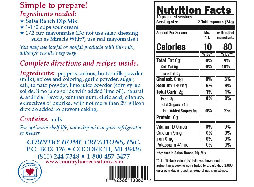 Salsa Ranch Dip Mix - Sample
