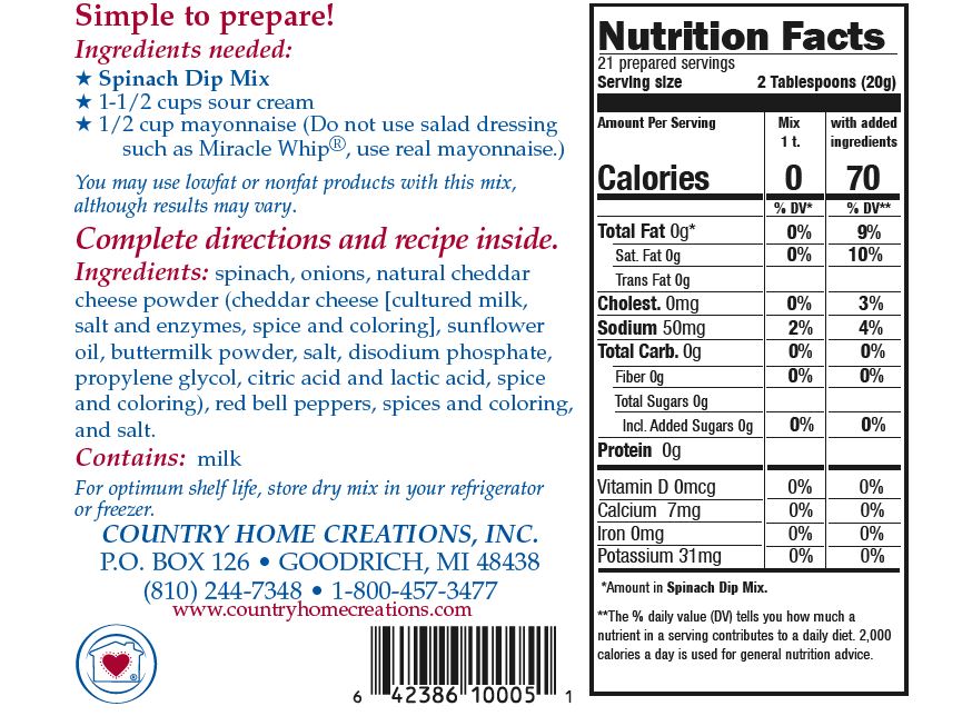 Spinach Dip Mix - Sample