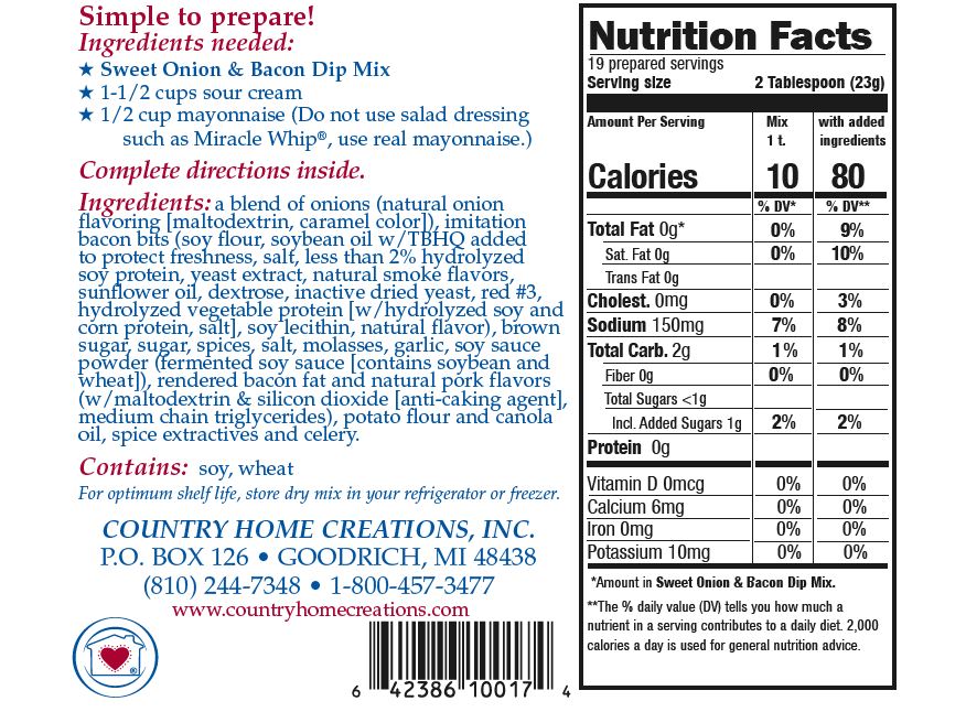 Sweet Onion & Bacon Dip Mix - Sample